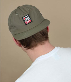 Obey khaki snapback Exclamation Snapback khaki